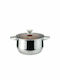 Muhler Deep Stainless Steel Pot 1.6lt / 16cm