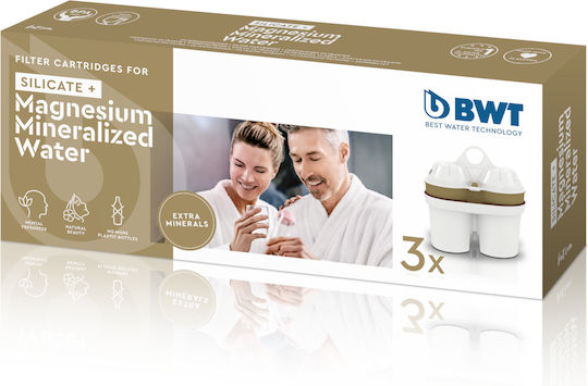 BWT Резервен филтър за вода за кана Silicate + Magnesium 3бр