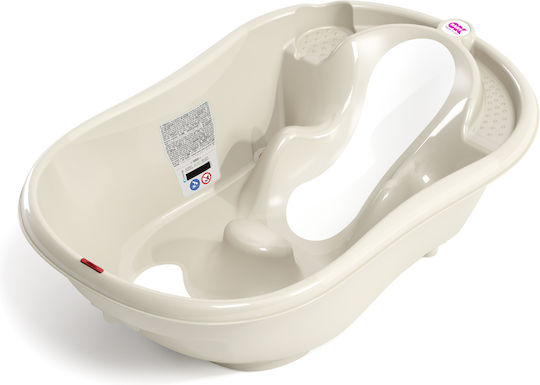 OK Baby Babybadewanne Onda Evolution mit Thermometer Beige