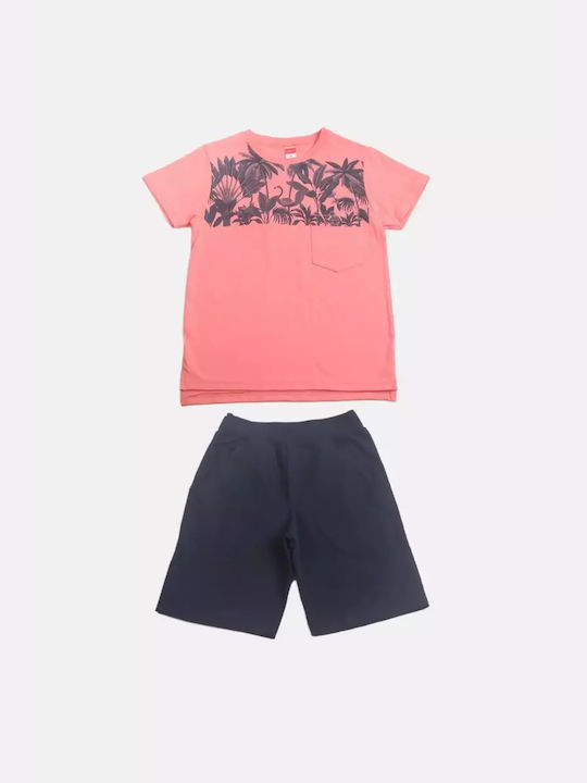 Joyce Kids Set with Shorts Summer 2pcs Pink