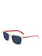 Converse Chuck Women's Sunglasses with Transparent Plastic Frame and Blue Lens