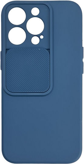 Powertech Camshield Задна корица Силикон Син (iPhone 13 Pro)