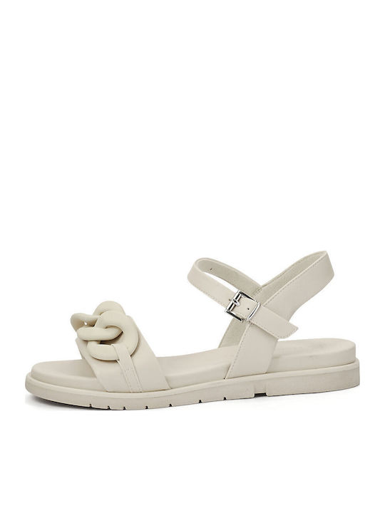 Marco Tozzi Leder Flache Sandalen für Damen mit...