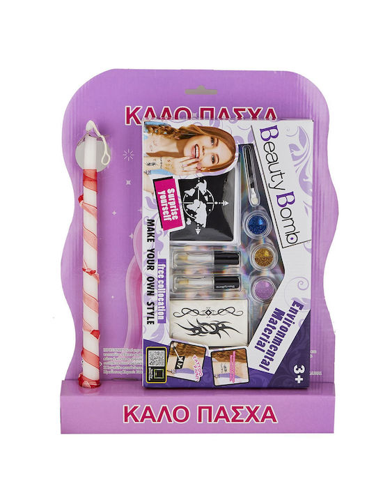 Παιχνιδολαμπάδα Tattoo Beauty Bomb για 3+ Ετών Bunny's