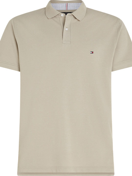Tommy Hilfiger Ανδρικό T-shirt Polo Μπεζ
