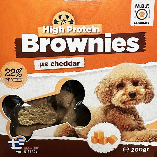 M.B.F. Brownies Cheddar Λιχουδιές Σκύλου με Τυρί 200gr