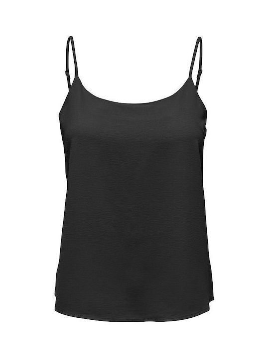 Only Women's Blouse with Straps Black