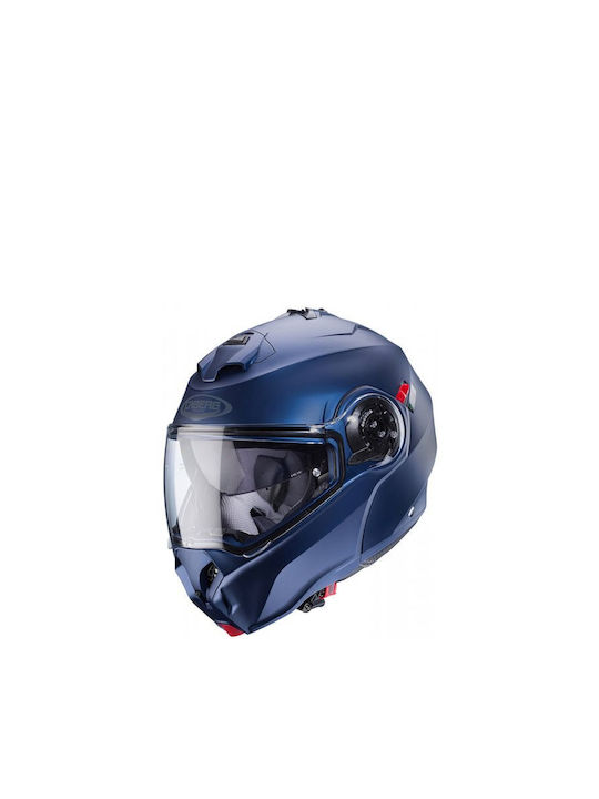 Caberg Duke Evo Flip-Up Helmet with Pinlock and Sun Visor ECE 22.06 1600gr Matt Blue Yama