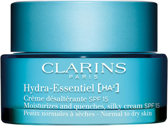 Clarins Hydra Essentiel HA² Cremă Hidratare Față de Zi cu Factor de Protecție Solară SPF15 cu Acid Hialuronic 50ml