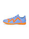 Puma Future Play TT Niedrig Fußballschuhe mit geformten Stollen Blue Glimmer / Puma White / Ultra Orange