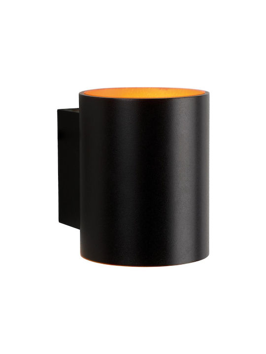 Spectrum Squalla Tuba Lumină De perete Negru 10cm