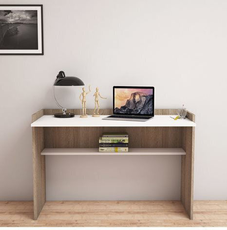 Birou Sonama Lemn Sonoma / Alb 118x58x80cm
