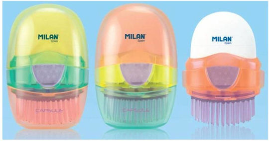 Milan Capsule Look Plastic Double Sharpener (Μiscellaneous Colours) 1pcs