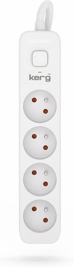 Power Strip 4 Positions with Switch and Cable 1.5m