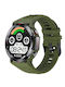 AK45 Aluminium Smartwatch mit Pulsmesser (Khaki)