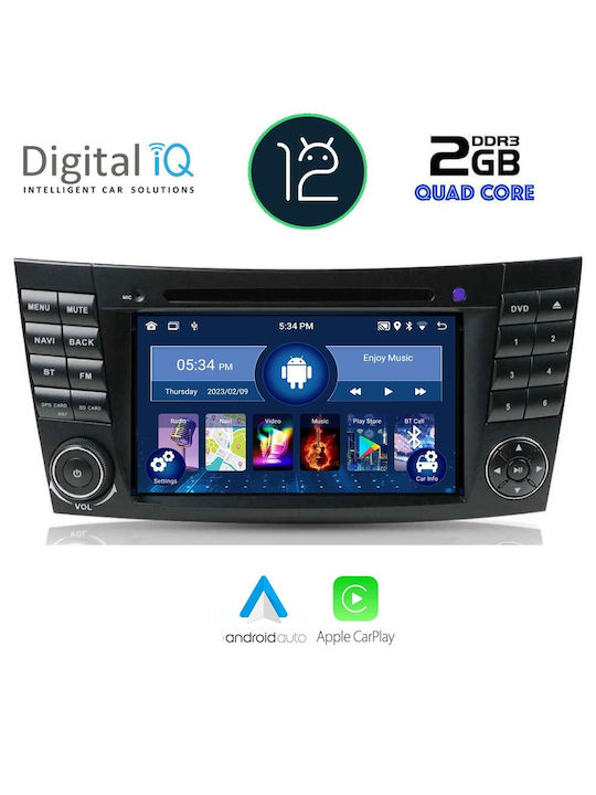 Digital IQ Car-Audiosystem (W211) - (W219) Mod. 2003-2009 (Bluetooth/USB/AUX/WiFi/GPS/Apple-Carplay) mit Touchscreen 7"