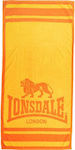 Lonsdale Prosop de Plajă de Bumbac Galben 165x86cm.