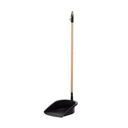 Estia Plastic Dustpan with Stick Black