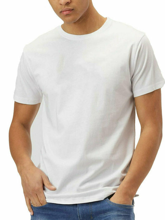 Star Body H Ανδρικό T-shirt Λευκό Μονόχρωμο