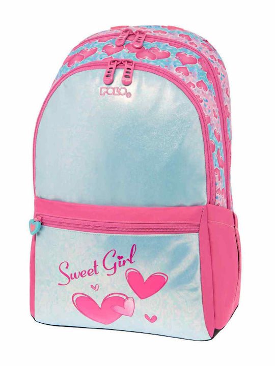 Polo Minor Schulranzen Rucksack Junior High-High School in Rosa Farbe 20Es