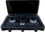 Royal Liquid Gas Countertop Triple Burner Black