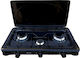 Royal Liquid Gas Countertop Triple Burner Black