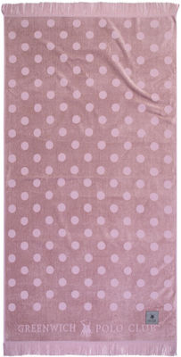 Greenwich Polo Club 3736 Beach Towel Cotton Nude with Fringes 180x90cm.