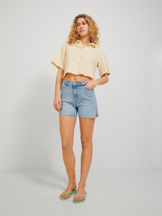 Jack & Jones Γυναικείο Τζιν Σορτς Γαλάζιο