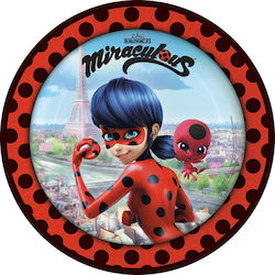 Amscan Miraculous Ladybug Platte für Party 1Stück