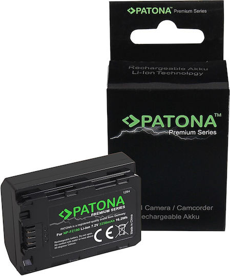 Patona Μπαταρία Φωτογραφικής Μηχανής Premium NP-FZ100 1284 Ιόντων-Λιθίου (Li-ion) 2400mAh Συμβατή με Sony NP-FZ100