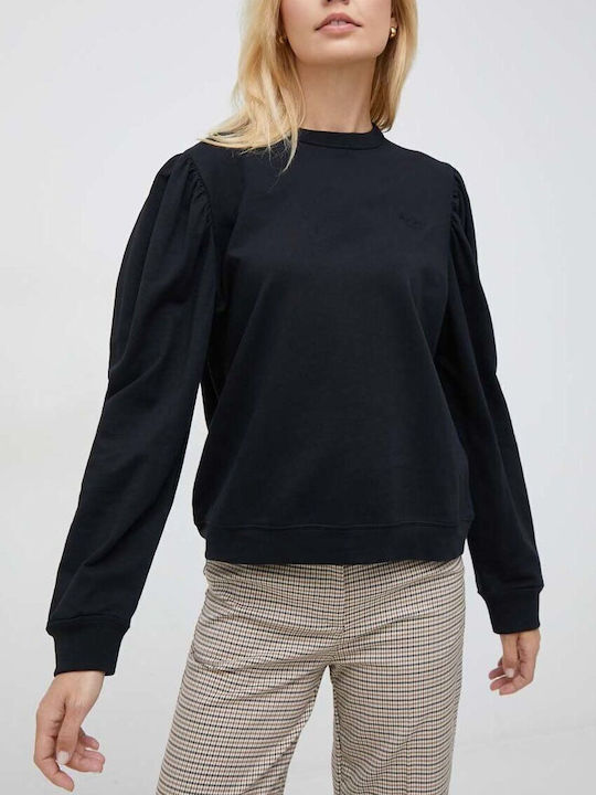 Pepe Jeans Laetitia Women's Long Sleeve Pullover Cotton Black