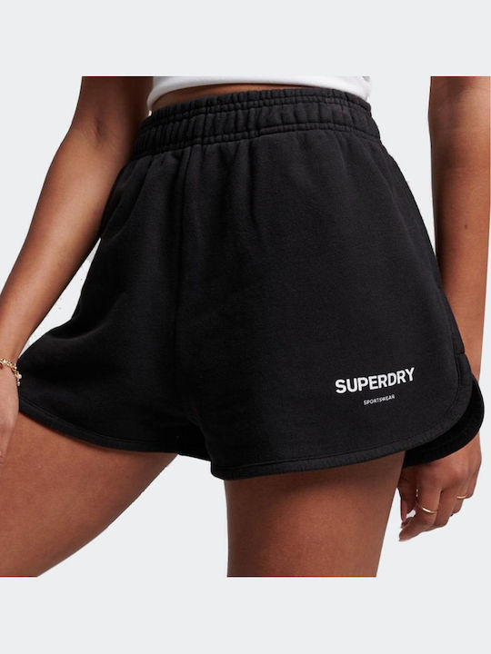 Superdry Γυναικείο Αθλητικό Σορτς Μαύρο