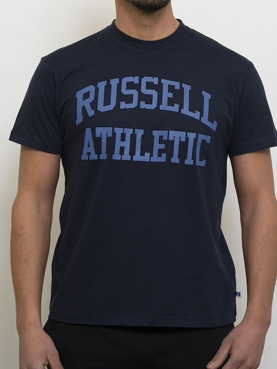 Russell Athletic Ανδρικό T-shirt Navy Μπλε με Λ...