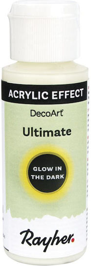 Rayher Acrylic Effect Ultimate Glow in the Dark Acrylic Paint Set in Yellow color 59ml 1pcs