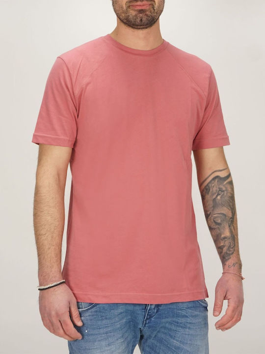 Vittorio Artist Men's Short Sleeve T-shirt Pink