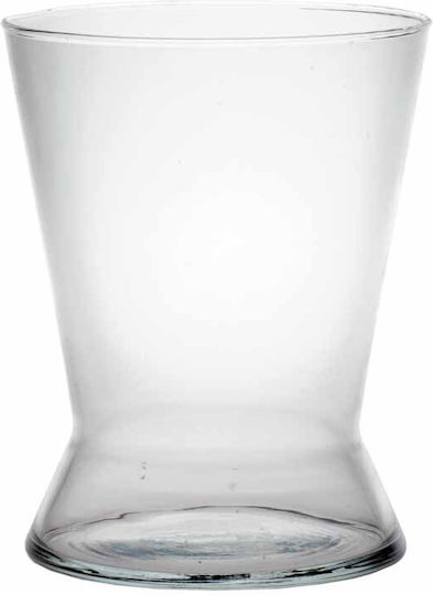 AGC Διακοσμητικό Βάζο Glas Transparent 18.5x18.5x25cm 1Stück