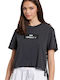 BodyTalk 1231-902728 Women's Athletic Crop T-shirt Gray