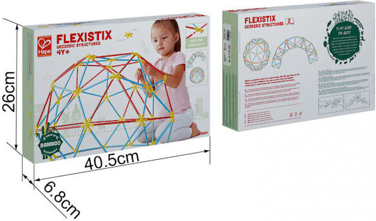 Hape Метална Конструктивна Игра Flexistix Geodesic за Деца 4+ години+ Години