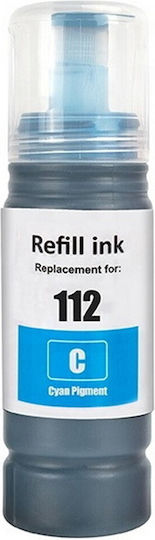 VS E112 Συμβατό Μελάνι Εκτυπωτή InkJet Epson 6000 Σελίδων 70ml Κυανό 1τμχ