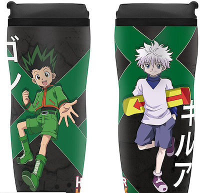 Abysse Hunter X Hunter Gon and Killua Glass Thermos Plastic Green 355ml ABYTUM047