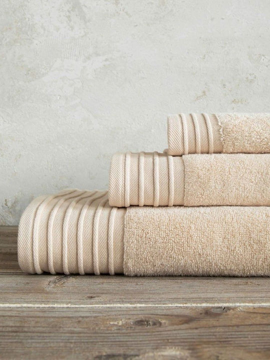 Nima Bath Towel Feel Fresh 31560 90x145cm. Salmon Beige Weight 500gr/m²