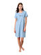 Vamp Women's Summer Nightgown Blue Cloud