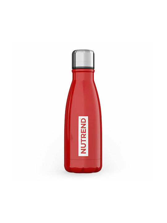 Nutrend Wasserflasche Rostfreier Stahl 500ml Rot
