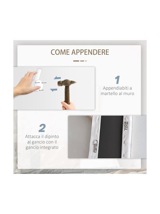 HomCom Τρίπτυχος Πίνακας σε Καμβά 80x40cm