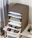 Bama Plastic Clothes Shelf in Grey Colour 41x34x53cm