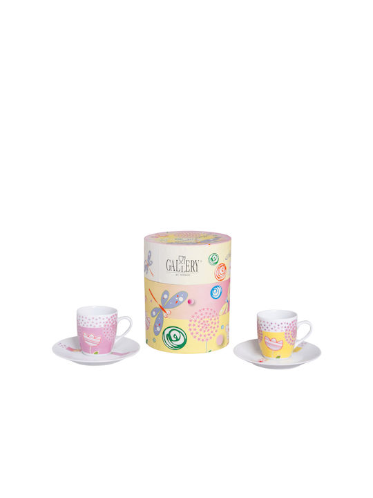 Etoile Set Căni Espresso De ceramică Multicolore 2buc
