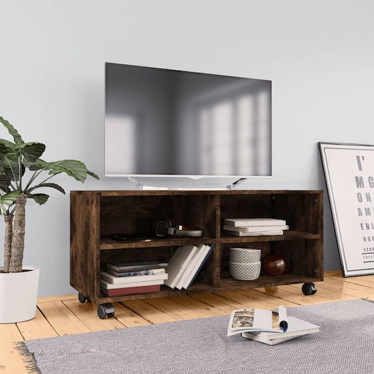TV-Möbel mit Rädern Braune M90xT35xH35cm