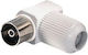Anga Βύσμα Coaxial female Λευκό 271-14