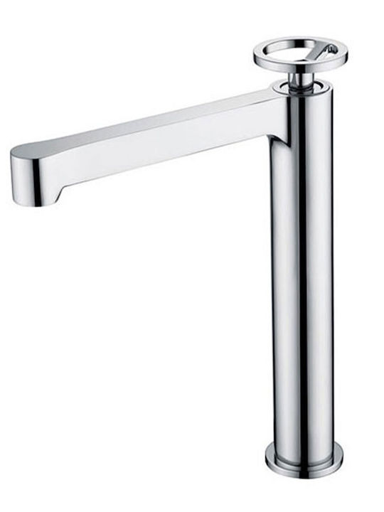 Excel Fuego Tall Sink Faucet Silver