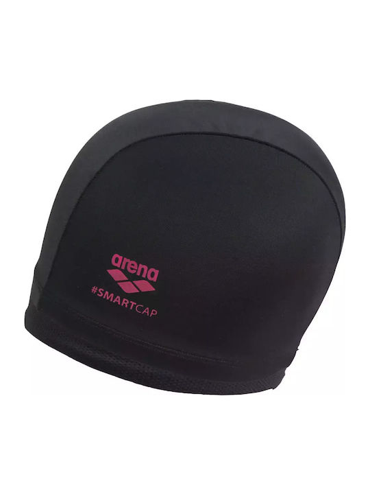 Arena Smartcap Silicone Adults Swimming Cap Black